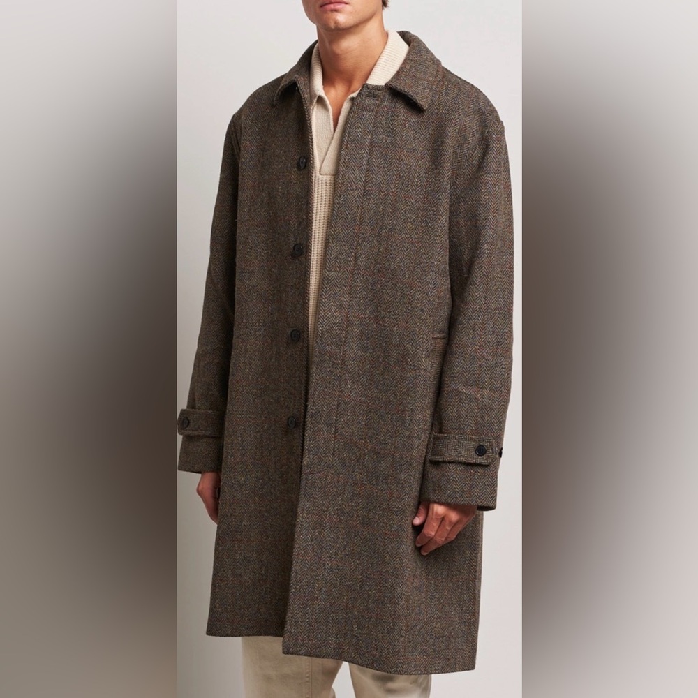Palmes Harris Tweed Brown Coat